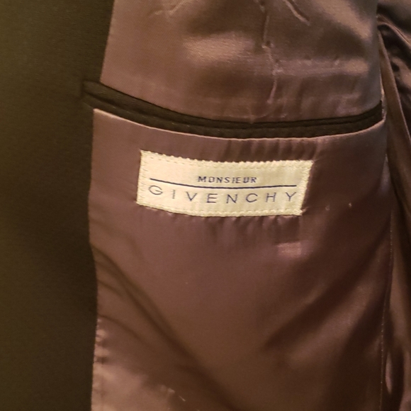 Givenchy Black Blazer 41R Wolsted Wool - Picture 6 of 7